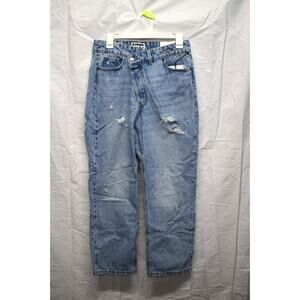 KBB by Kahlana Women's Mid-Rise Tapered Leg The Dylan Jean Light Wash Size 4